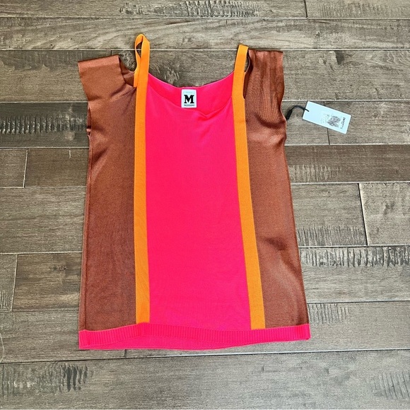 Missoni Tops - Missoni Blouse Top Multi-Colored Women’s 8 Sleeveless Brown Pink Orange